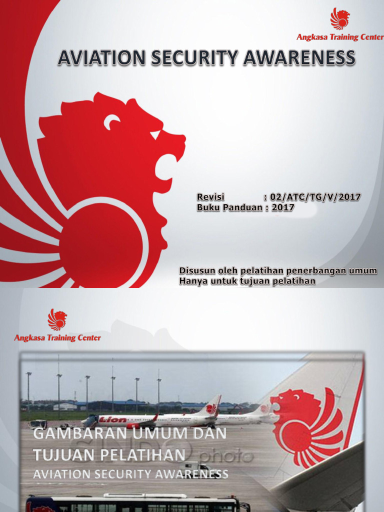 Materi Aviation Security Awareness For Ground Staff | PDF
