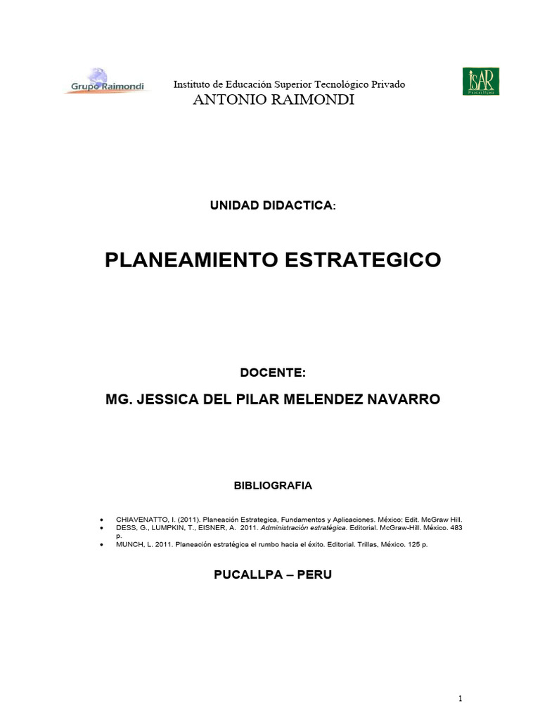 Modulo Planeamiento Estrategico Pdf