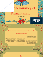 El Modernismo y Romatisismo