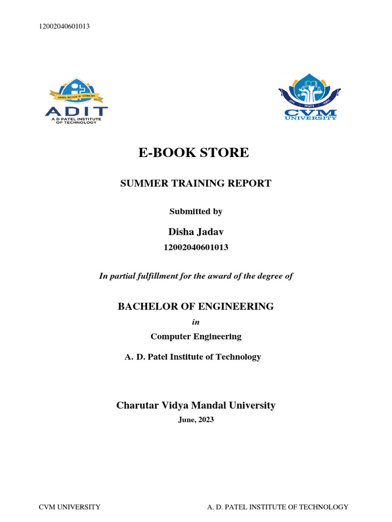 Tatvasoft Internship Report by Disha Jadav | PDF | Technology & Engineering