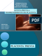 Placenta Previa y Desprendimiento de Placenta