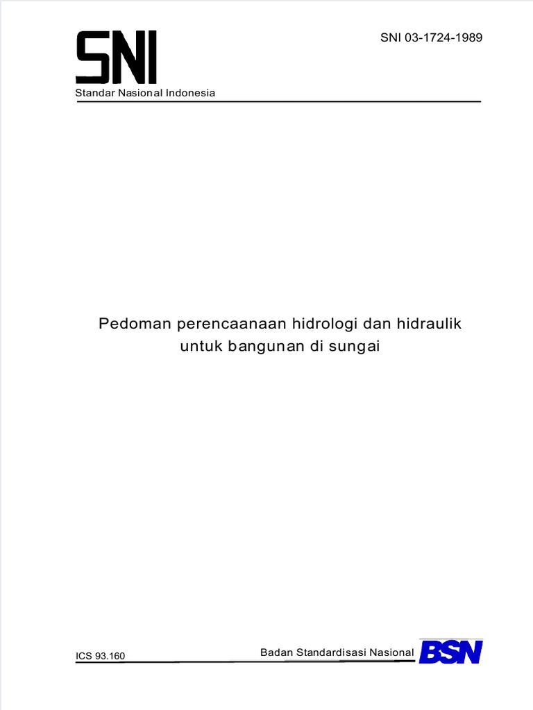 Sni 03 1724 1989 | PDF