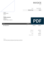 Invoice # 12