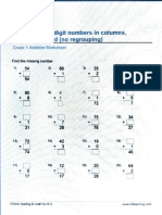 Addition Math Worksheet