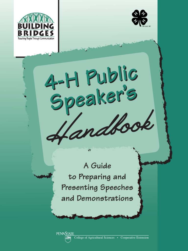 4-H Public Speaking Handbook Guide | PDF | Career & Growth