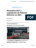 Normativa DGT y Legislación de Patinete Eléctrico en 2021