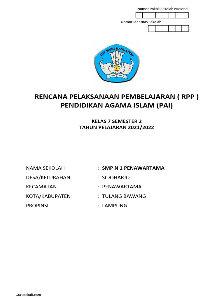 RPP Pai 7 Genap | PDF | Karier & Perkembangan