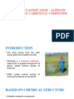 Herbicide Classification-Aliphatic and Aromatic Carboxylic Compounds