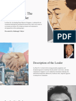 Lee Kuan Yew The Visionary Leader