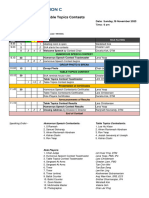 Division C HSTT Contests 2023-2024 Agenda