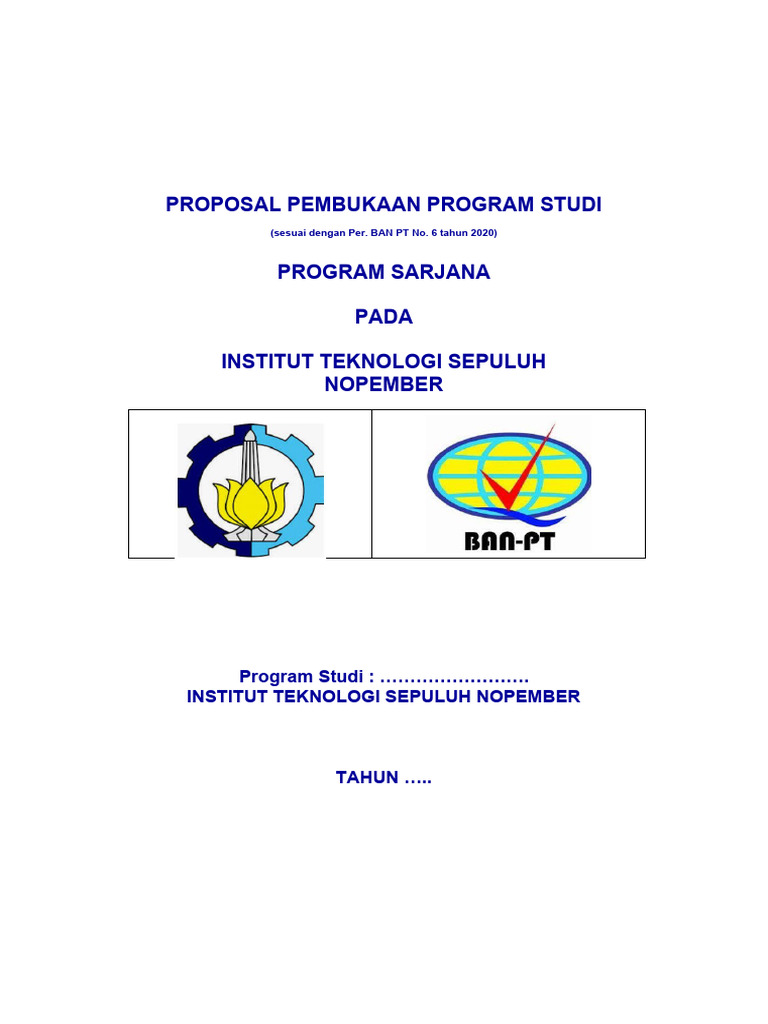 Proposal Program Studi Sarjana ITSN | PDF | Seni