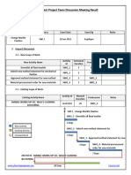 Delay Event Project Team Discussion Meeting Result
