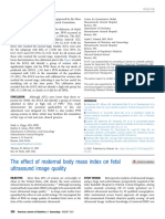 The Effect of Maternal Body Mass Index On Fetal Ul