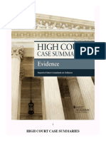 High Court Case Summaries On Evidence Keyed To Fi