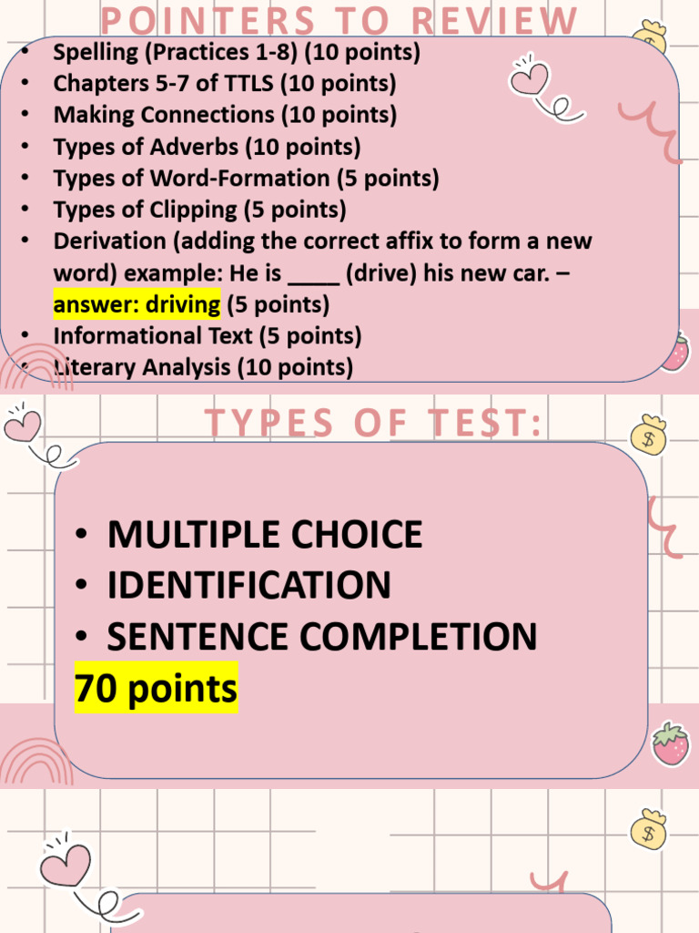 Pointers TTLS Lessons English 2nd Quarter | PDF