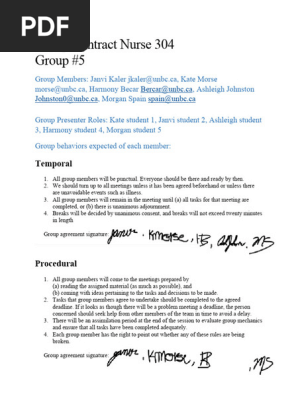 Group Contract