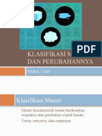 Klasifikasi Materi Dan Perubahannya