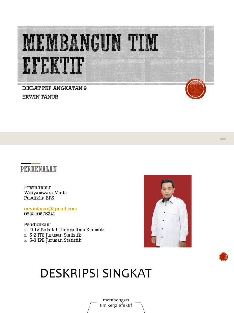 Membangun Tim Kerja Efektif ASN | PDF | Pengembangan Diri