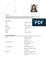 Acub Ferlene Joy G. Resume