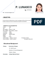 Resume - Jan Deil P. Lunasco