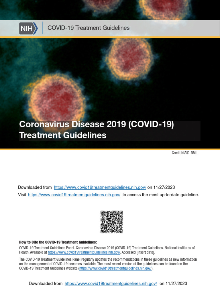 C Ovid 19 Treatment Guidelines | PDF | Health Equity | Chronic Condition