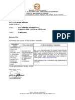 TRANSMITTAL TO LGU REQUEST FOR HUC PROVINCIAL CONSOLIDATED REPORT ON ACCREDITATION OF BARANGAY BASED CSOs NGOs