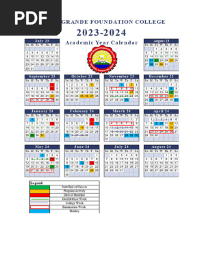 2023 2024 AY Calendar | PDF