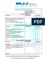 Formulaire D'entretien