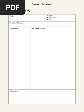 Cornell Method Template-En