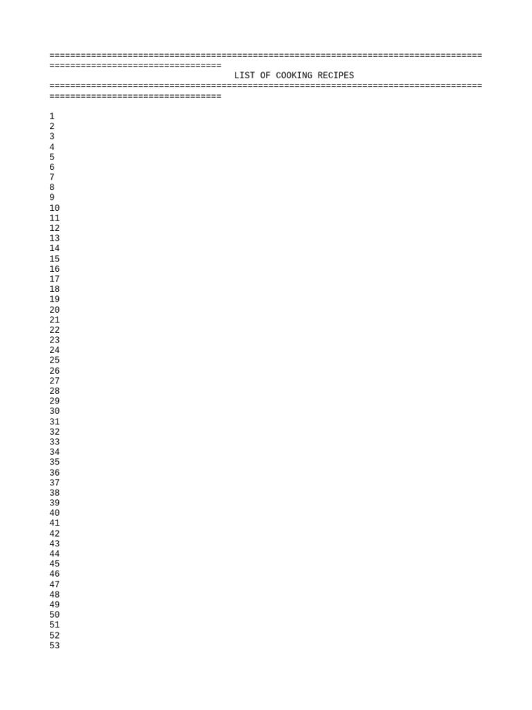 List of cooking recipes pdf livres de cuisine nourriture et vin
