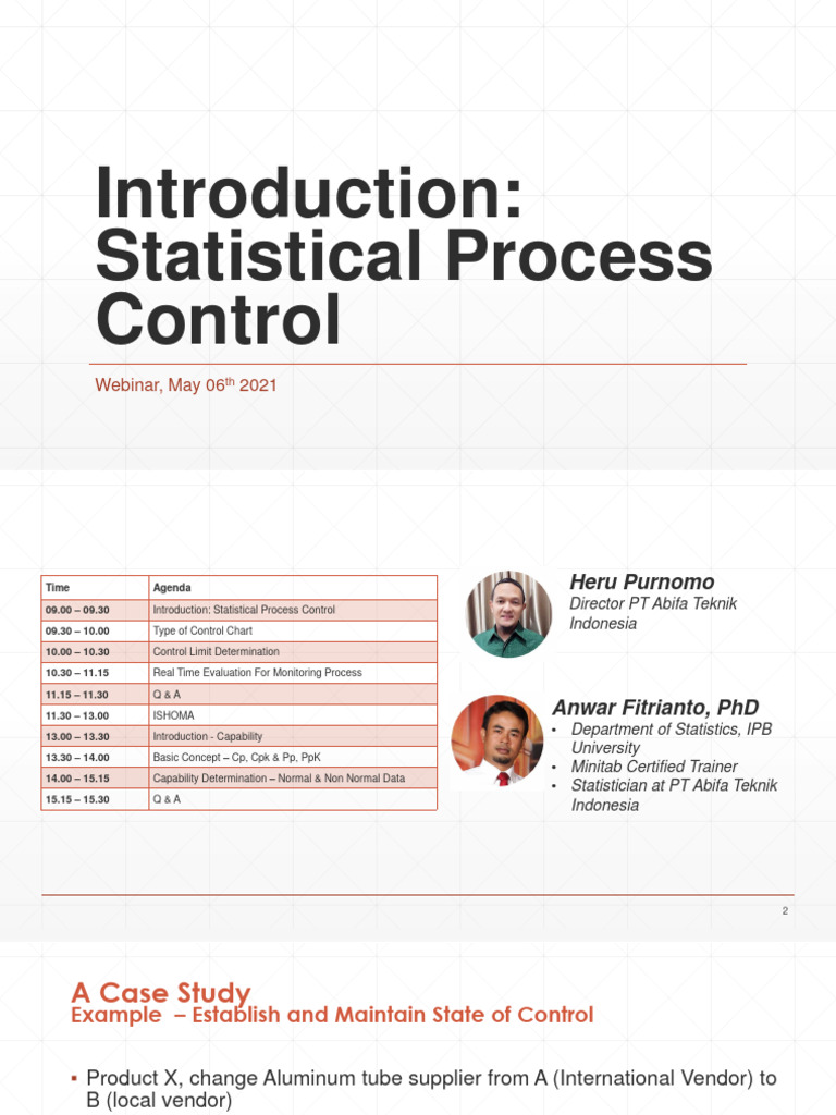 1.1 Introduction Statistical Process Control | PDF