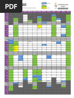 2024-2025 ISP Calendar