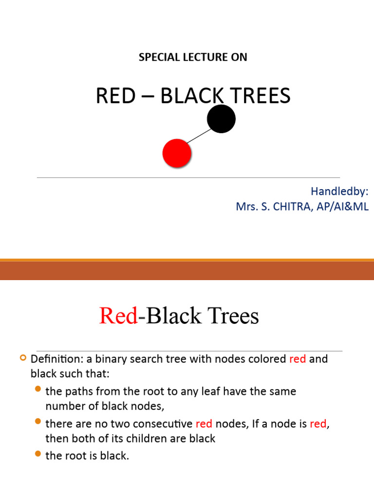 Red Black Tree | PDF | Algorithms And Data Structures | Computer Data