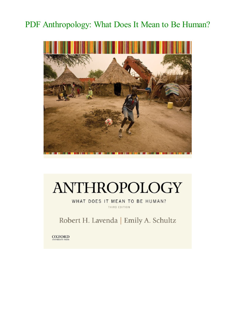 Anthropology: What It Means to Be Human | PDF | Philosophy