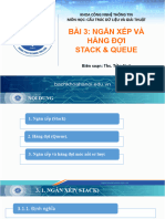 Bài 3. Ngăn xếp và Hàng Đợi