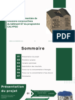 Étude Environnementale de Solutions Constructives Du Bâtiment E7 Du Programme Calypso