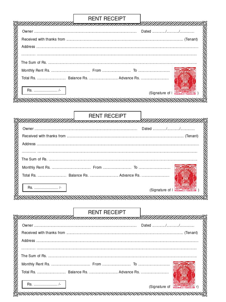 Picture of Rent Reciept | PDF | Environmental Law | Common Law
