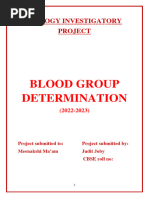 Biology Investigatory Blood Group