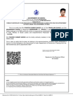 Rakesh Kumar Sahoo Obc Certificate