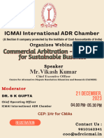 Commercial Arbitration - A Catalyst For Sustainable Business