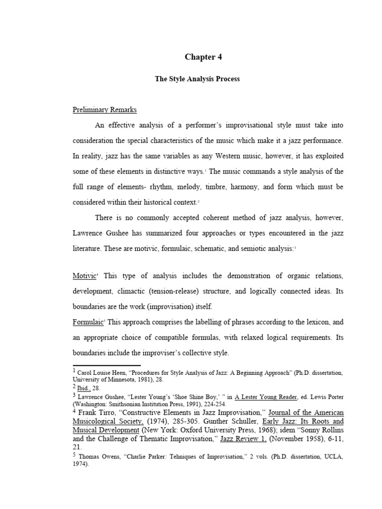 Chapter4 Analysis Pdf Jazz Chord Music