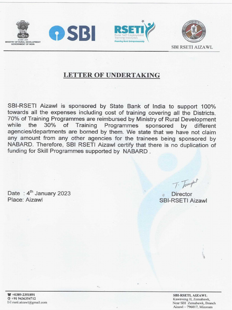 Letter of Undertaking | PDF