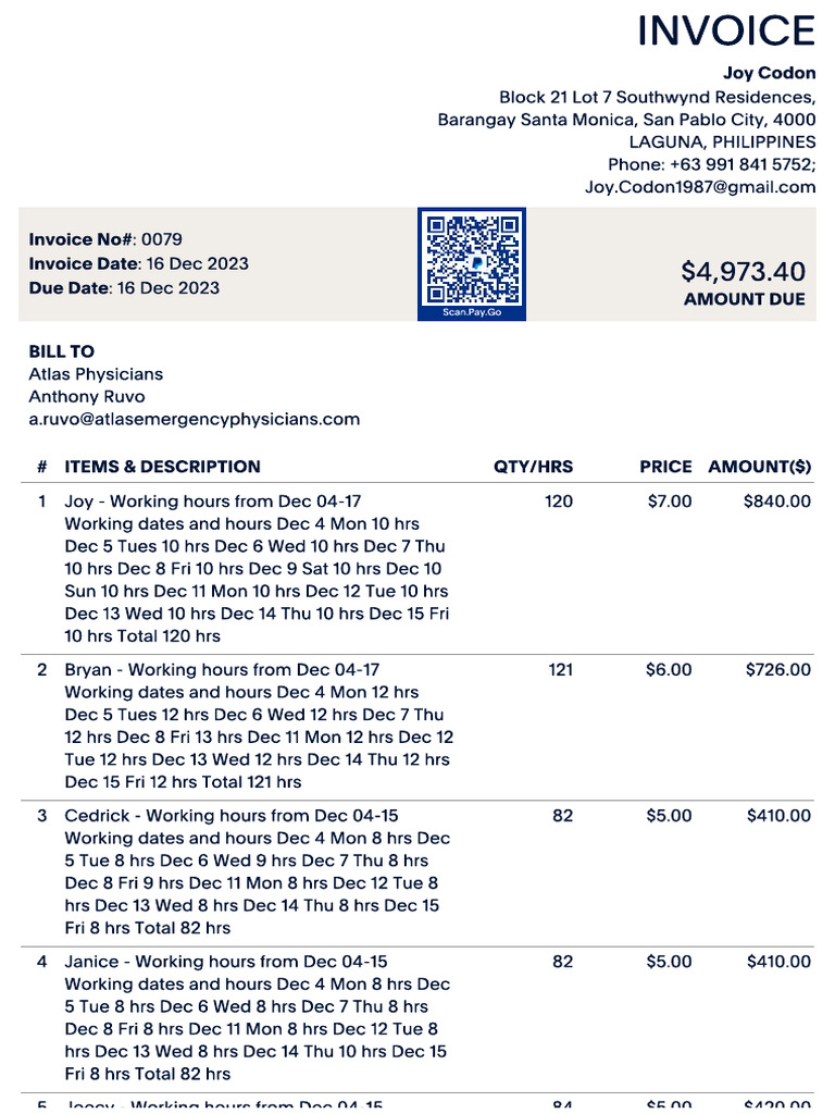 Invoice - 0079 | PDF