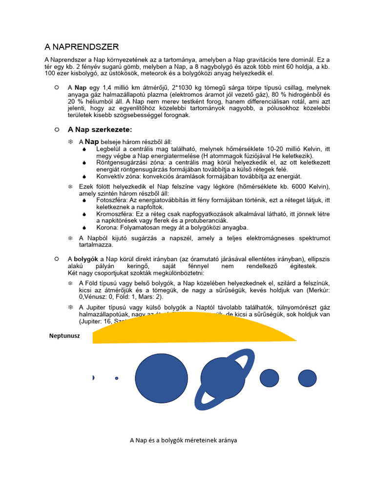 A Naprendszer | PDF