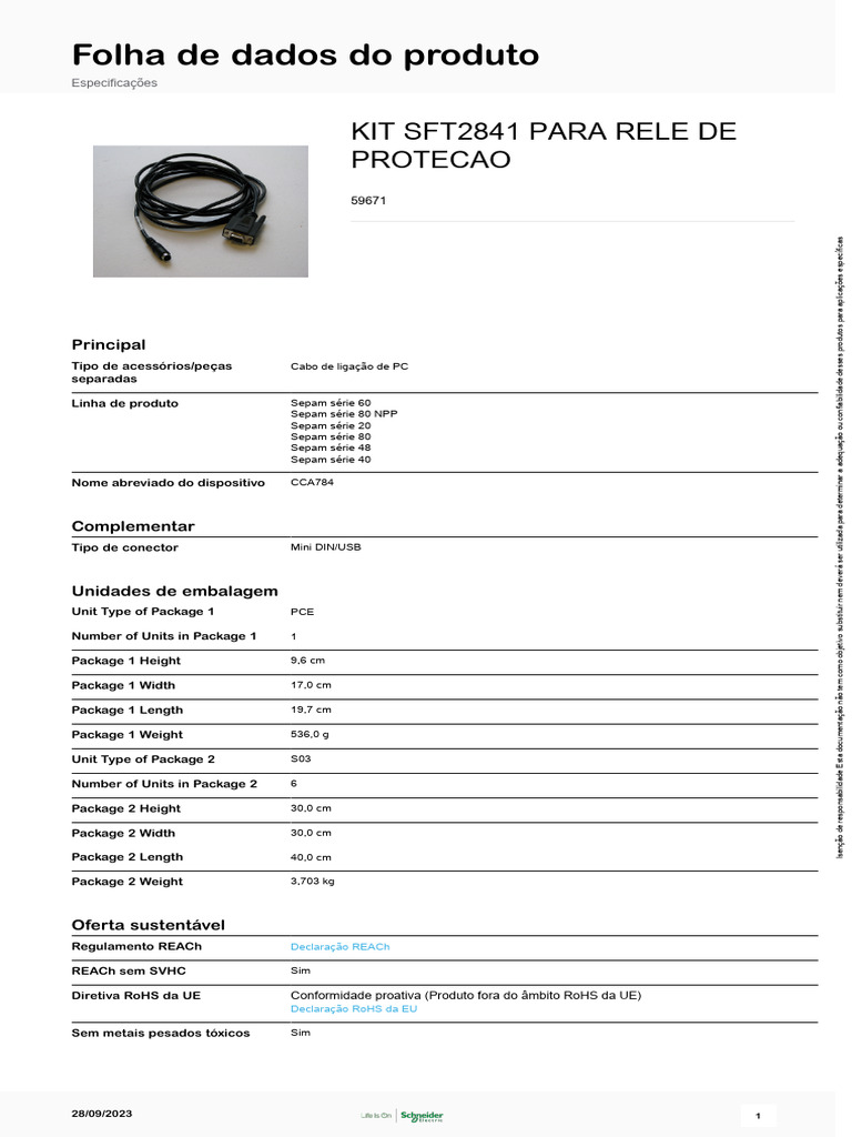 Kit SFT2841 para Rele de Proteção | PDF