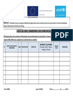 Liste de Paie Transport Des Partcipants Presentation Du Projet