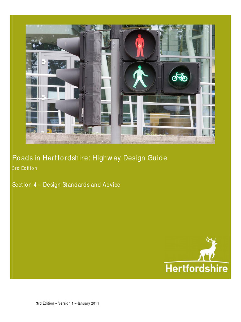 Hertfordshire Highway Design Standards | PDF