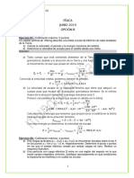 Solución EBAU CyL Física 2019 Junio Opción A