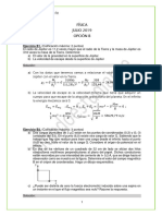 Solución EBAU CyL Física 2019 Julio Opción B