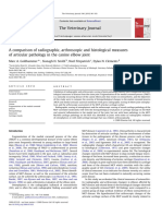 A comparison of radiographic, arthroscopic and histological measures of articular pathology in the canine elbow joint